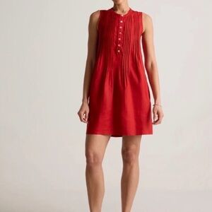 NWOT Quince European linen swing dress L